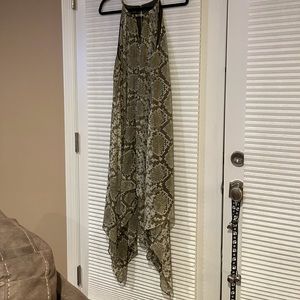 Snakeskin Midi Dress